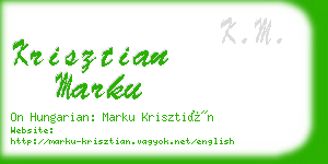 krisztian marku business card